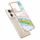 For Motorola Edge 50 Ultra Electroplating Marble Dual-side IMD Phone Case(Green 004) - 3