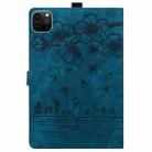 For iPad Pro 11 2024 Cartoon Sakura Cat Embossed Smart Leather Tablet Case(Blue) - 3