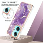 For OnePlus Nord CE3 Electroplating Marble Dual-side IMD Phone Case(Purple 002) - 3