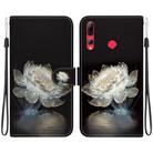 For Huawei P Smart Z / Y9 Prime Crystal Texture Colored Drawing Leather Phone Case(Crystal Peony) - 1