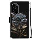 For Huawei nova 13 Pro Crystal Texture Colored Drawing Leather Phone Case(Black Rose) - 3