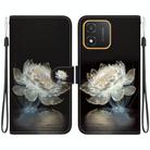 For Honor X5 Crystal Texture Colored Drawing Leather Phone Case(Crystal Peony) - 1