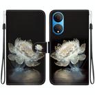 For Honor X7 Crystal Texture Colored Drawing Leather Phone Case(Crystal Peony) - 1