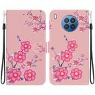 For Honor 50 Lite Crystal Texture Colored Drawing Leather Phone Case(Cherry Blossoms) - 1