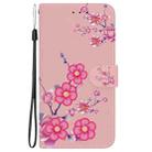 For Honor 200 Crystal Texture Colored Drawing Leather Phone Case(Cherry Blossoms) - 3