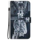 For Honor 200 Lite Global Crystal Texture Colored Drawing Leather Phone Case(Cat Tiger Reflection) - 3