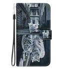 For Honor Play 60 Plus Crystal Texture Colored Drawing Leather Phone Case(Cat Tiger Reflection) - 2