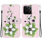 For Honor Play 60 Plus Crystal Texture Colored Drawing Leather Phone Case(Lily) - 1