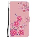 For Honor Play 60 Plus Crystal Texture Colored Drawing Leather Phone Case(Cherry Blossoms) - 2