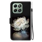 For Honor X6b Crystal Texture Colored Drawing Leather Phone Case(Crystal Peony) - 3