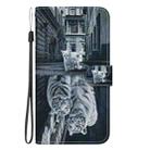 For Honor X6b Crystal Texture Colored Drawing Leather Phone Case(Cat Tiger Reflection) - 2