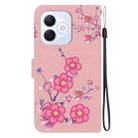 For Honor X60i Crystal Texture Colored Drawing Leather Phone Case(Cherry Blossoms) - 3