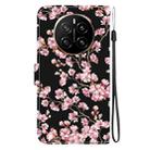 For Honor Magic7 Crystal Texture Colored Drawing Leather Phone Case(Plum Bossom) - 3