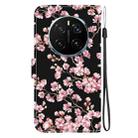 For Honor Magic7 Pro Crystal Texture Colored Drawing Leather Phone Case(Plum Bossom) - 3