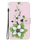 For Honor X9c Crystal Texture Colored Drawing Leather Phone Case(Lily) - 2