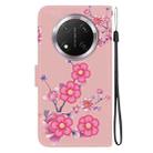 For Honor X9c Crystal Texture Colored Drawing Leather Phone Case(Cherry Blossoms) - 3