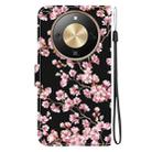 For Honor X70 5G Crystal Texture Colored Drawing Leather Phone Case(Plum Bossom) - 3