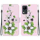 For Infinix Hot 11s NFC X6812B Crystal Texture Colored Drawing Leather Phone Case(Lily) - 1