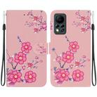 For Infinix Hot 11s NFC X6812B Crystal Texture Colored Drawing Leather Phone Case(Cherry Blossoms) - 1