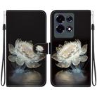 For Infinix Note 30 Crystal Texture Colored Drawing Leather Phone Case(Crystal Peony) - 1
