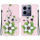 For Infinix Note 30 VIP Crystal Texture Colored Drawing Leather Phone Case(Lily) - 1