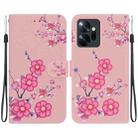 For Infinix Zero 20 X6821 Crystal Texture Colored Drawing Leather Phone Case(Cherry Blossoms) - 1