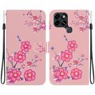 For Infinix Smart 6 Crystal Texture Colored Drawing Leather Phone Case(Cherry Blossoms) - 1