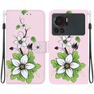 For Infinix Note 12 VIP Crystal Texture Colored Drawing Leather Phone Case(Lily) - 1