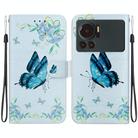 For Infinix Note 12 VIP Crystal Texture Colored Drawing Leather Phone Case(Blue Pansies) - 1