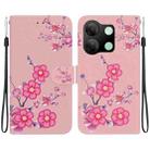 For Infinix Smart 7 HD Crystal Texture Colored Drawing Leather Phone Case(Cherry Blossoms) - 1