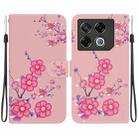 For Infinix GT 20 Pro Crystal Texture Colored Drawing Leather Phone Case(Cherry Blossoms) - 1