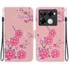 For Infinix Note 40 Pro+ 5G Crystal Texture Colored Drawing Leather Phone Case(Cherry Blossoms) - 1