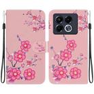 For Infinix Note 40 5G Crystal Texture Colored Drawing Leather Phone Case(Cherry Blossoms) - 1