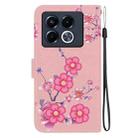 For Infinix Note 40 5G Crystal Texture Colored Drawing Leather Phone Case(Cherry Blossoms) - 3