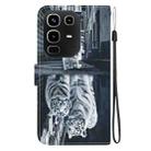 For Infinix Note 50 4G / Note 50 Pro 4G Crystal Texture Colored Drawing Leather Phone Case(Cat Tiger Reflection) - 3