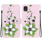 For Nokia C2 2nd Edition Crystal Texture Colored Drawing Leather Phone Case(Lily) - 1