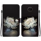 For Nokia C20 / C10 Crystal Texture Colored Drawing Leather Phone Case(Crystal Peony) - 1