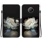 For Nokia G300 Crystal Texture Colored Drawing Leather Phone Case(Crystal Peony) - 1