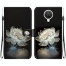 For Nokia G10 / G20 Crystal Texture Colored Drawing Leather Phone Case(Crystal Peony) - 1