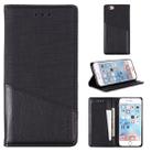 For iPhone 6 MUXMA MX109 Horizontal Flip Leather Case with Holder & Card Slot & Wallet(Black) - 1