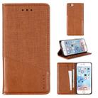 For iPhone 6 MUXMA MX109 Horizontal Flip Leather Case with Holder & Card Slot & Wallet(Brown) - 1