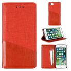 For iPhone 8 / 7 MUXMA MX109 Horizontal Flip Leather Case with Holder & Card Slot & Wallet(Red) - 1