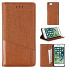 For iPhone 8 / 7 MUXMA MX109 Horizontal Flip Leather Case with Holder & Card Slot & Wallet(Brown) - 1