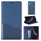 For iPhone XR MUXMA MX109 Horizontal Flip Leather Case with Holder & Card Slot & Wallet(Blue) - 1