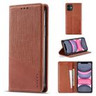 For iPhone 11 MUXMA MX109 Horizontal Flip Leather Case with Holder & Card Slot & Wallet(Brown) - 1