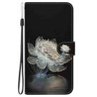 For iPhone 16 Plus Crystal Texture Colored Drawing Leather Phone Case(Crystal Peony) - 3