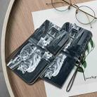 For iPhone 16 Plus Crystal Texture Colored Drawing Leather Phone Case(Cat Tiger Reflection) - 2