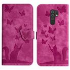 For Xiaomi Redmi 9 Butterfly Cat Embossing Flip Leather Phone Case(Pink) - 1