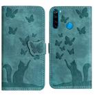 For Xiaomi Redmi Note 8 Butterfly Cat Embossing Flip Leather Phone Case(Wathet) - 1