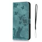 For Xiaomi Redmi Note 11 Pro 4G/5G Global Butterfly Cat Embossing Flip Leather Phone Case(Wathet) - 2